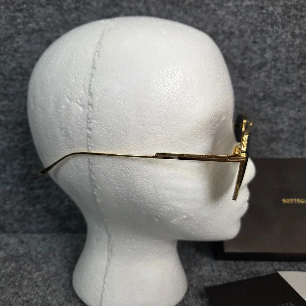 Bottega Veneta Square Sunglasses BV1012S 003 Gold 60 13 145 Made in Italy